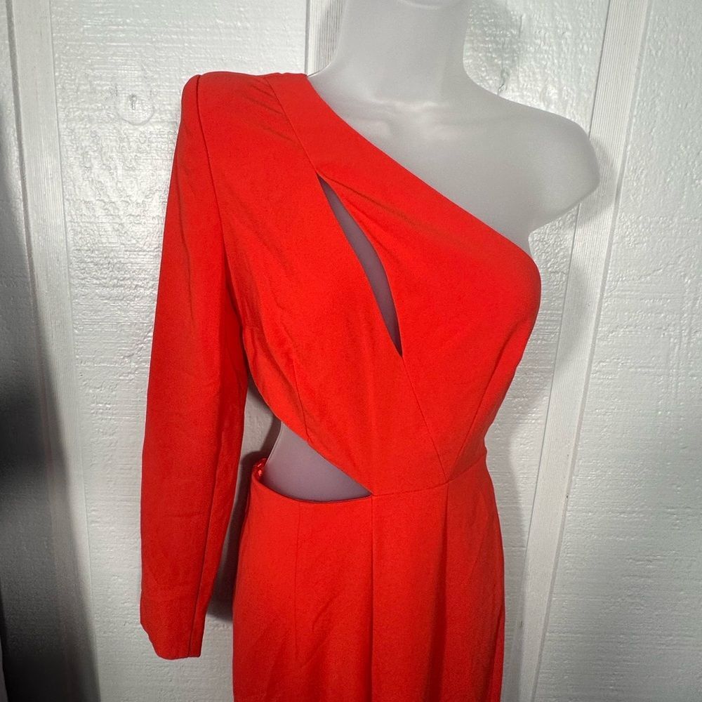 Sergio Hudson x Target Red One Shoulder Cut-Out Jumpsuit Size XXS NWOT - Picture 6 of 12